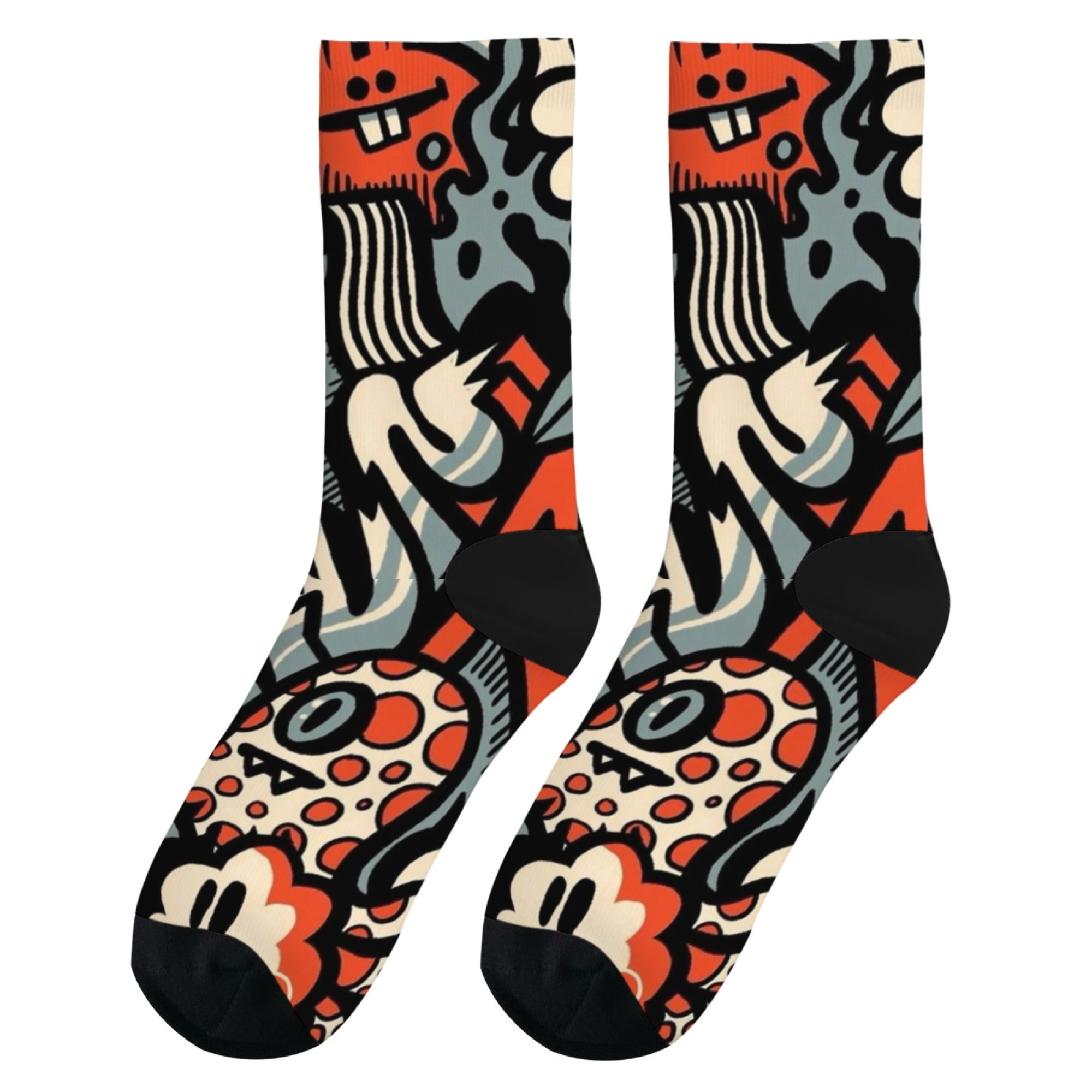 Kaus Kaki Pria Motif Monster U - Quirky Street Fashion ulasan dan harga