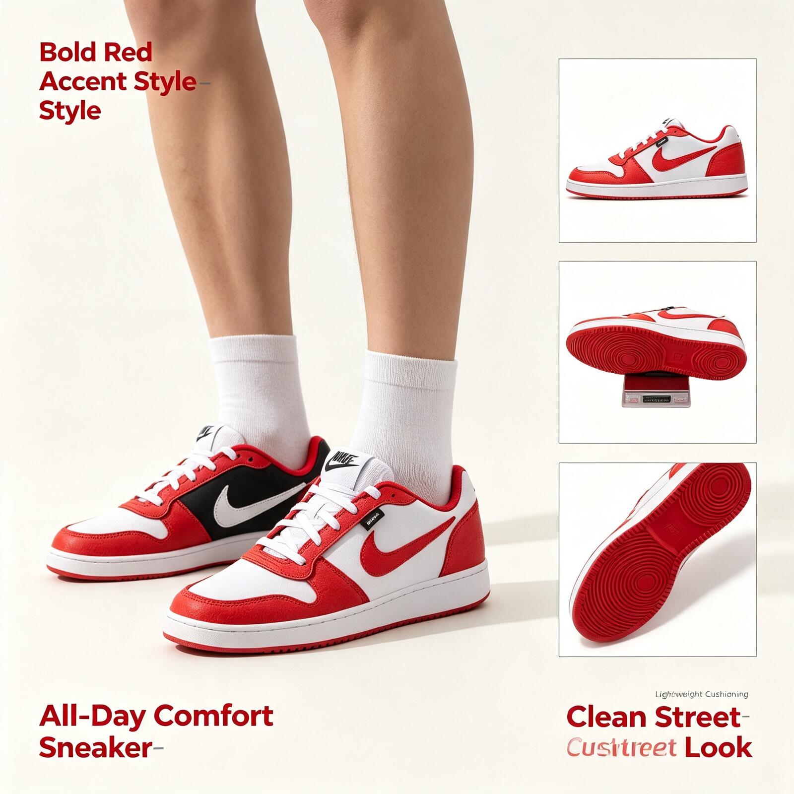 Sepatu Sneakers Nike Ebernon L - Street Fashion Nike ulasan dan harga