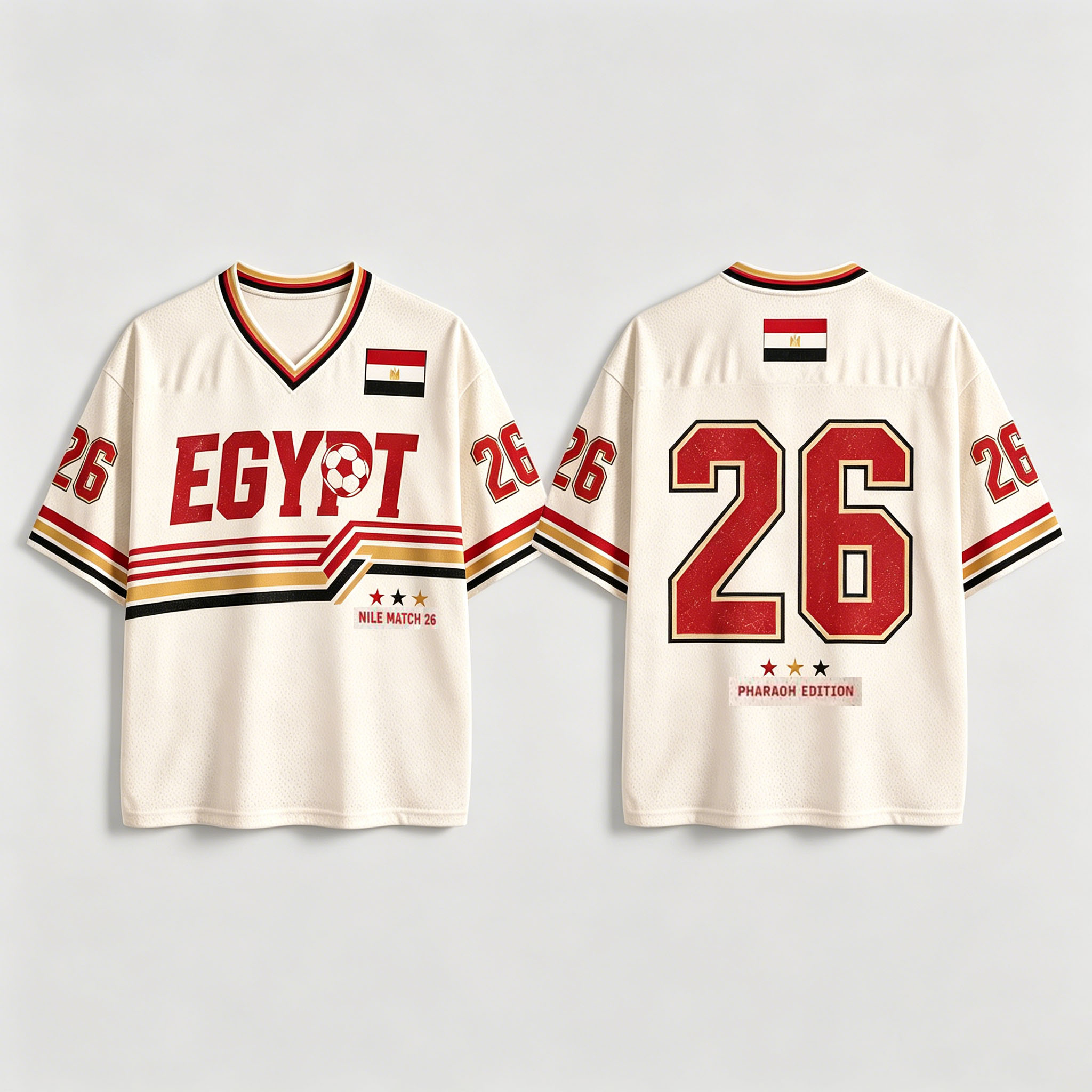 Jersey retro Mesir 2026, kaos  - Street Fashion Egypt ulasan dan harga