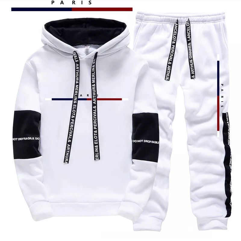 Setelan Pria Motif Cetak Paris - Street Fashion Outfit For Men ulasan dan harga